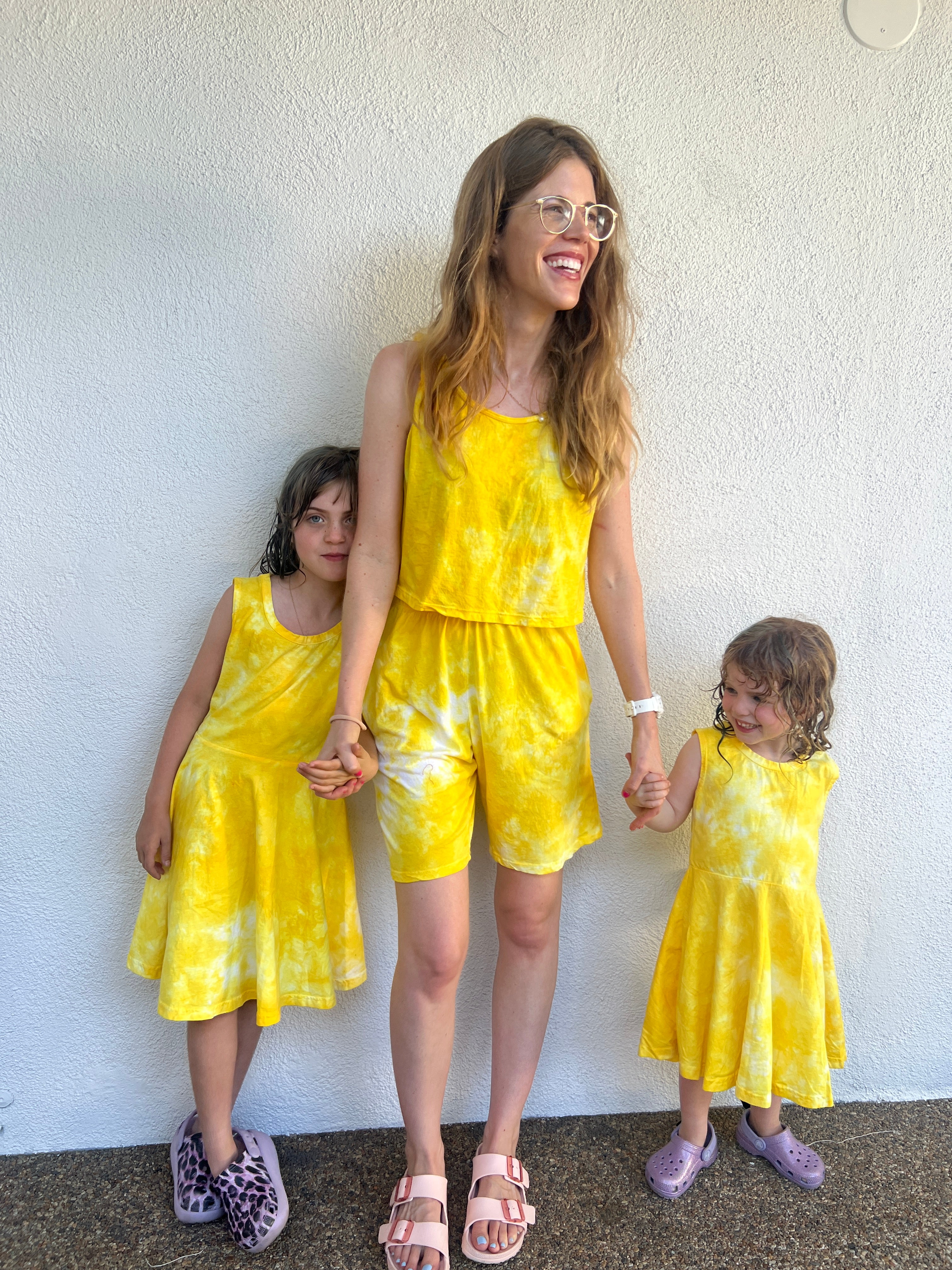 The Crop & Short Set - Lemon